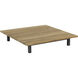 Geneve 39.25 X 39.25 inch Natural and Dark Grey Outdoor Coffee Table